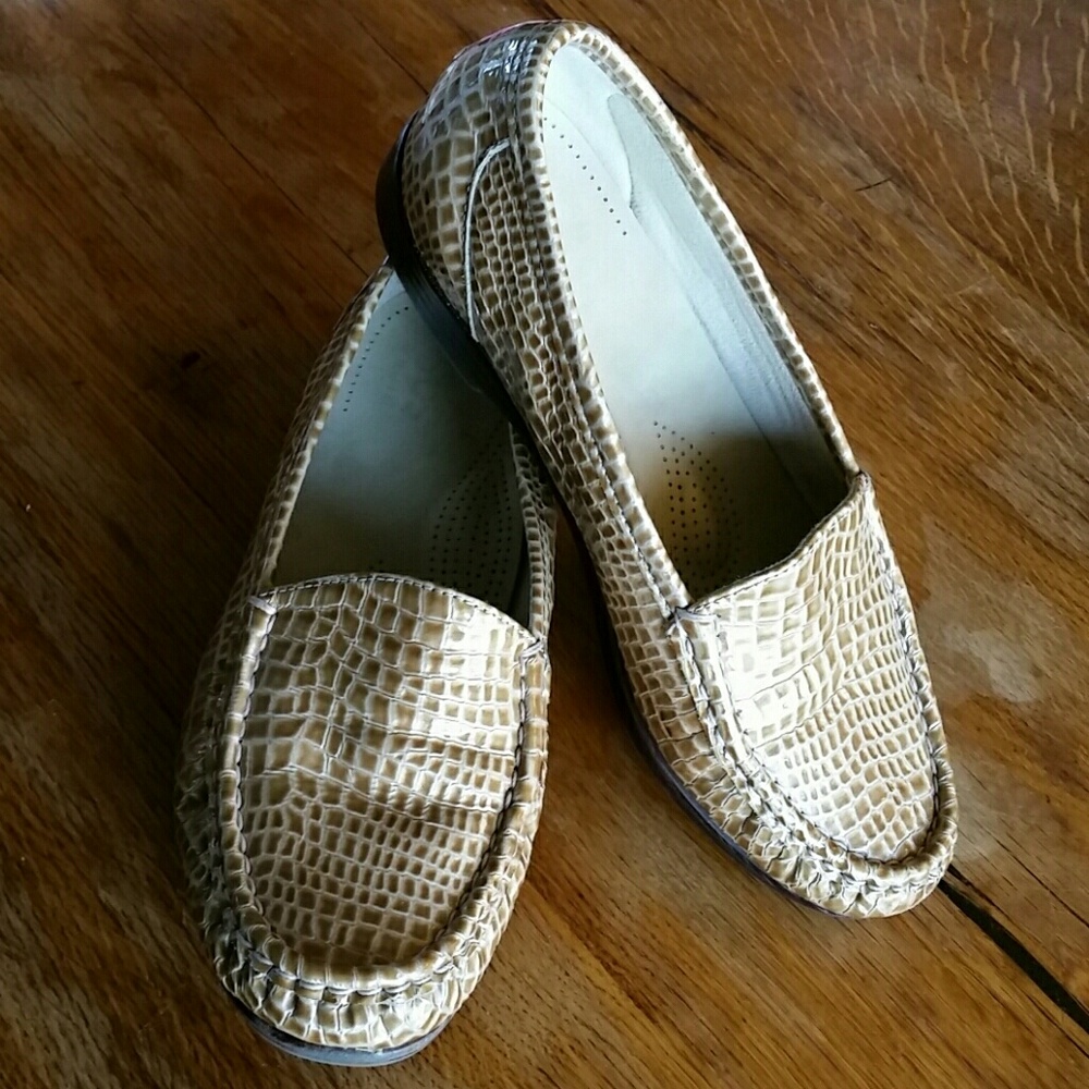 SAS Leather Snakeskin Loafer